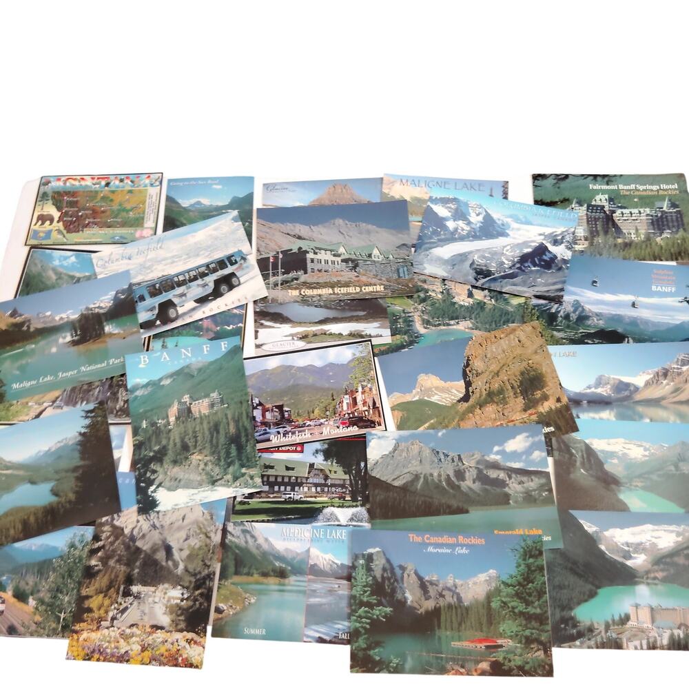 Vintage 2006 Canadian Rockies Postcards - Set of 30, Assorted Mountain Scenes